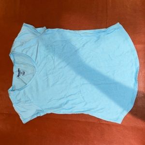 Light blue top